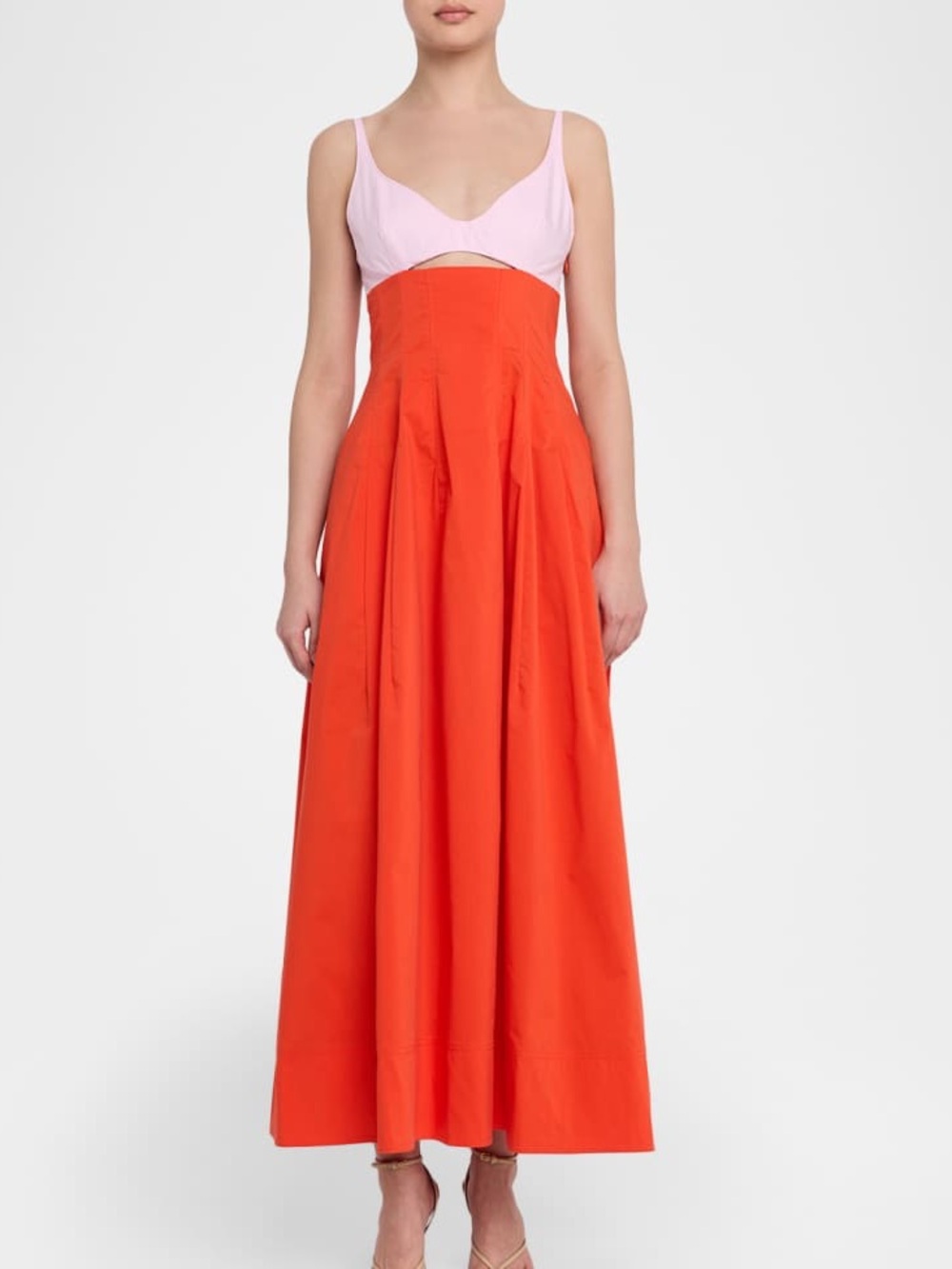 SIMKHAI NWOT Maddy cotton-blend poplin midi dress - Picture 8 of 11